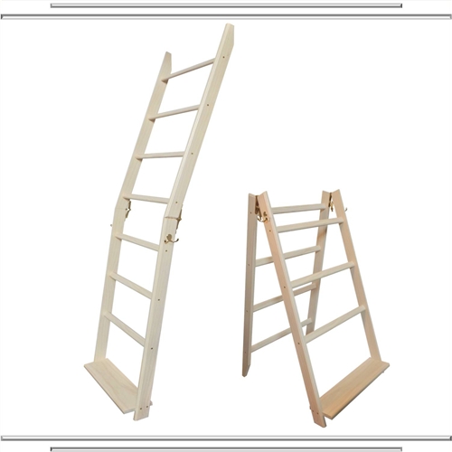 Whitewash LadderRack - Solid Wood Quilt Ladder Display Rack